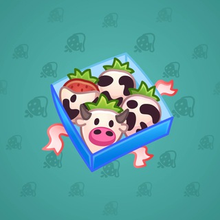 Berry Box Milky Cows model gift number 24317