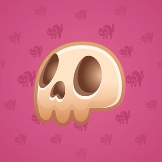 Electric Skull Brass Fossil model gift number 2769