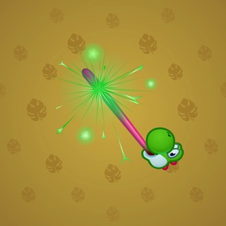 Party Sparkler Yoshi Green model gift number 26204